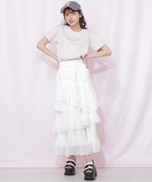 JILL by JILL STUART（ジルバイジルスチュアート）の「プリーツランダムティアードスカート（スカート）」