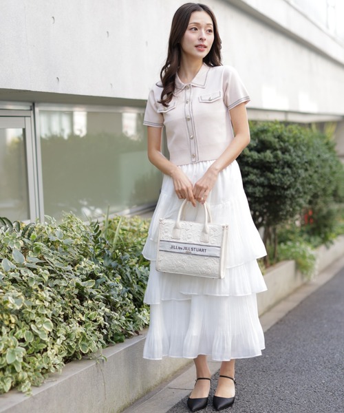 JILL by JILL STUART(ジルバイジルスチュアート)の「プリーツランダムティアードスカート(スカート・レディース・ベージュ系その他/ホワイト/グリーン系その他・FREE)」の18枚目の写真