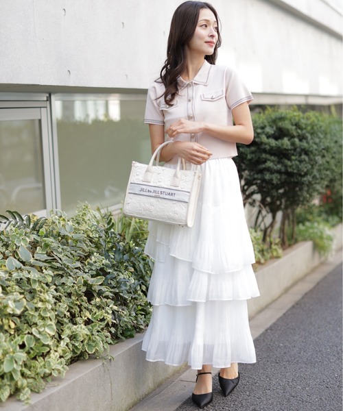 JILL by JILL STUART(ジルバイジルスチュアート)の「プリーツランダムティアードスカート(スカート・レディース・ベージュ系その他/ホワイト/グリーン系その他・FREE)」の19枚目の写真