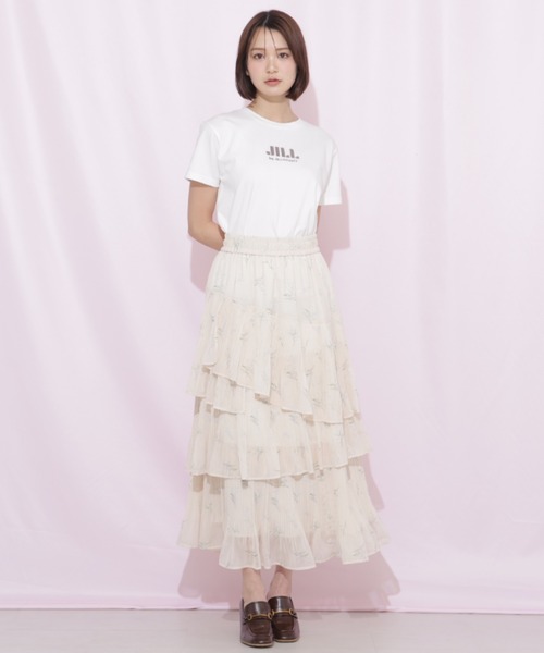 JILL by JILL STUART(ジルバイジルスチュアート)の「プリーツランダムティアードスカート(スカート・レディース・ベージュ系その他/ホワイト/グリーン系その他・FREE)」の13枚目の写真