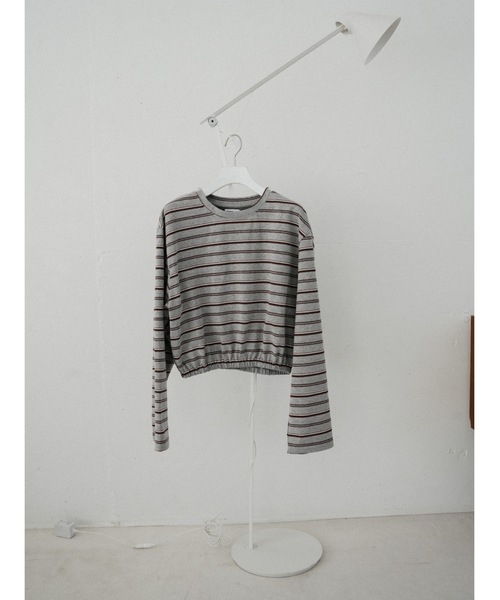 Katrin TOKYO（カトリーントーキョー）の「cropped long tee（Tシャツ/カットソー・レディース・ホワイト/ピンク系/グレー系・FREE/XS）」の21枚目の写真