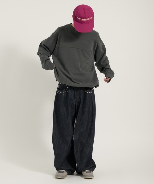 Perushu(ペルーシュ)の「Vintage like thermal layered longt/ヴィンテージライクサーマルレイヤードロンT(Tシャツ/カットソー・メンズ・チャコールグレー/ボルドー/ブラウン・LARGE/MEDIUM)」の14枚目の写真