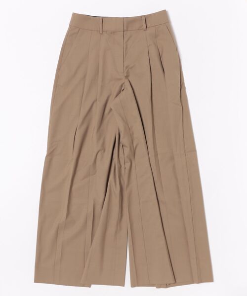 ALLSAINTS(オールセインツ)の「POPPY WIDE LEG PLEATED TROUSERS | POPPY ワイド レッグ プリーツ トラウザー(スラックス・レディース・ブラウン系その他・4/6/8)」の9枚目の写真