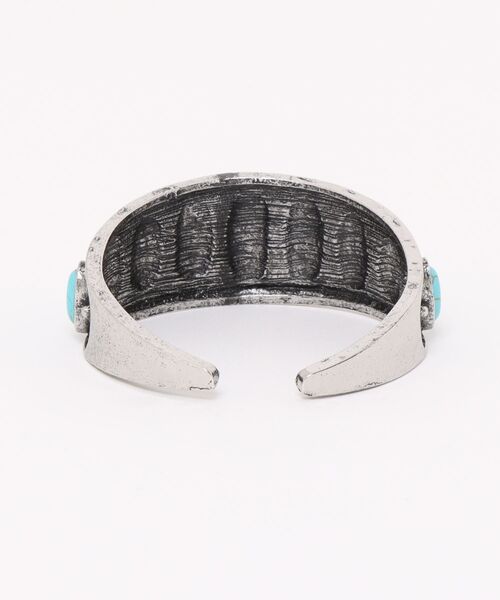 SPINNS（スピンズ）の「オーバルストーンバングル/ターコイズライク（バングル/リストバンド・メンズ・A・ONESIZE）」の2枚目の写真