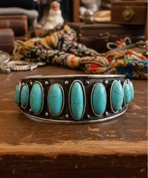 SPINNS | オーバルストーンバングル/ターコイズライク(バングル/リストバンド)