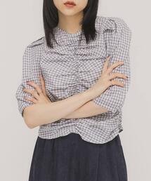 KBF | フロントギャザーコンパクトブラウス(シャツ/ブラウス)