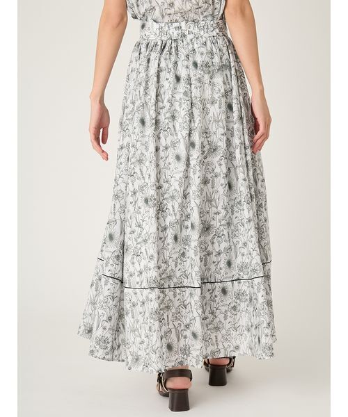 FRAY I.D（フレイアイディー）の「【LIBERTY×FRAY I.D】ギャザーフレアスカート（スカート・レディース・イエロー/アイボリー/ブルー・1/0）」の5枚目の写真