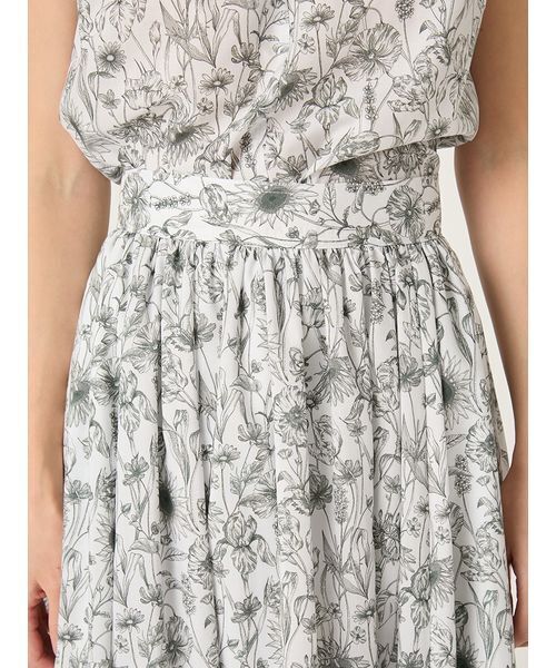 FRAY I.D（フレイアイディー）の「【LIBERTY×FRAY I.D】ギャザーフレアスカート（スカート・レディース・イエロー/アイボリー/ブルー・1/0）」の7枚目の写真