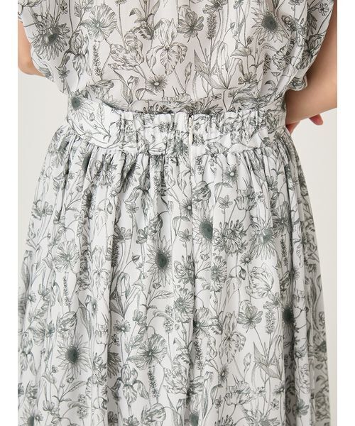 FRAY I.D（フレイアイディー）の「【LIBERTY×FRAY I.D】ギャザーフレアスカート（スカート・レディース・イエロー/アイボリー/ブルー・1/0）」の9枚目の写真