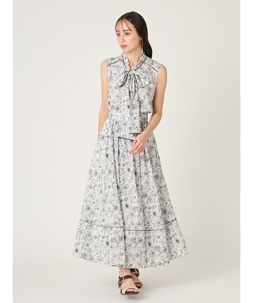 FRAY I.D（フレイアイディー）の「【LIBERTY×FRAY I.D】ギャザーフレアスカート（スカート・レディース・イエロー/アイボリー/ブルー・1/0）」の13枚目の写真