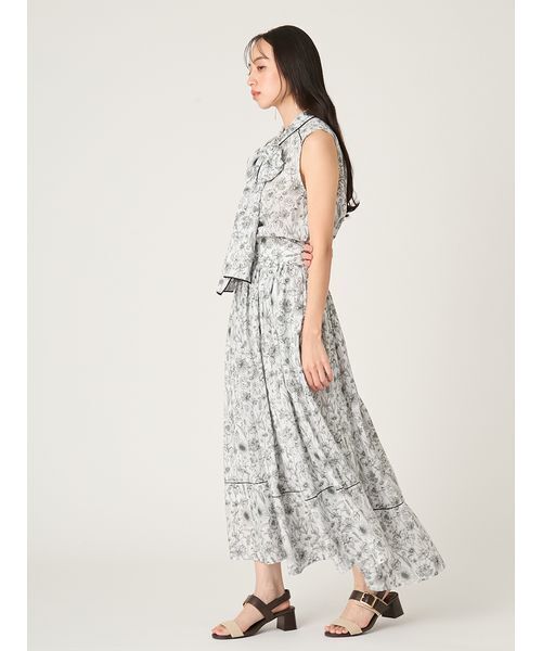 FRAY I.D（フレイアイディー）の「【LIBERTY×FRAY I.D】ギャザーフレアスカート（スカート・レディース・イエロー/アイボリー/ブルー・1/0）」の15枚目の写真