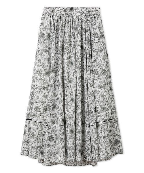 FRAY I.D（フレイアイディー）の「【LIBERTY×FRAY I.D】ギャザーフレアスカート（スカート・レディース・イエロー/アイボリー/ブルー・1/0）」の16枚目の写真