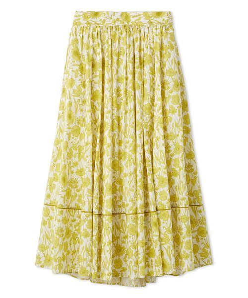 FRAY I.D（フレイアイディー）の「【LIBERTY×FRAY I.D】ギャザーフレアスカート（スカート・レディース・イエロー/アイボリー/ブルー・1/0）」の18枚目の写真