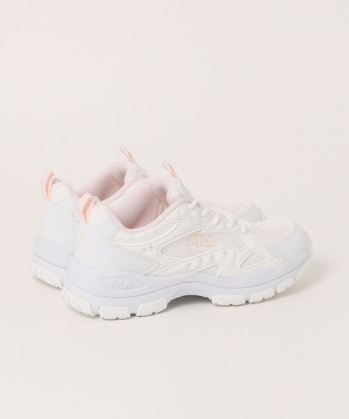 FILA(フィラ)の「【FILA】Dessert(スニーカー・レディース・ホワイト×ピンク・22.5cm/23.0cm/23.5cm/24.0cm/24.5cm/25.0cm)」の2枚目の写真