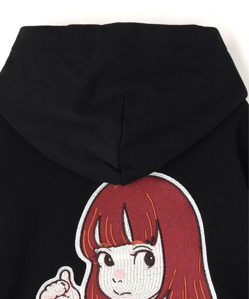 over print(オーバープリント)の「overprint/オーバープリント/【LHP EXCLUSIVE】SIGNBOARD HOODIE(パーカー・レディース・ホワイト/チャコールグレー/ブラック・M/L/XL)」の11枚目の写真