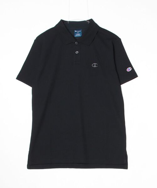 Champion（チャンピオン）の「チャンピオン  POLO SHIRT（ポロシャツ・メンズ・ブラック/ネイビー/ホワイト・M/L/LL）」の3枚目の写真