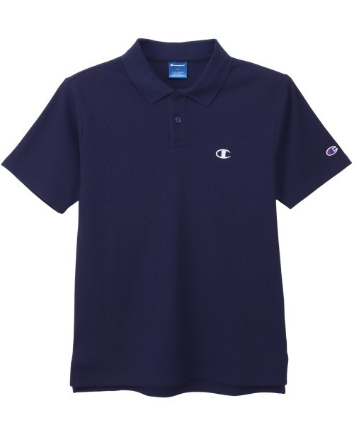Champion(チャンピオン)の「チャンピオン POLO SHIRT(ポロシャツ・メンズ・ブラック/ネイビー/ホワイト・M/L/LL)」の1枚目の写真