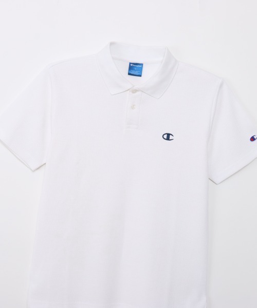 Champion(チャンピオン)の「チャンピオン POLO SHIRT(ポロシャツ・メンズ・ブラック/ネイビー/ホワイト・M/L/LL)」の9枚目の写真