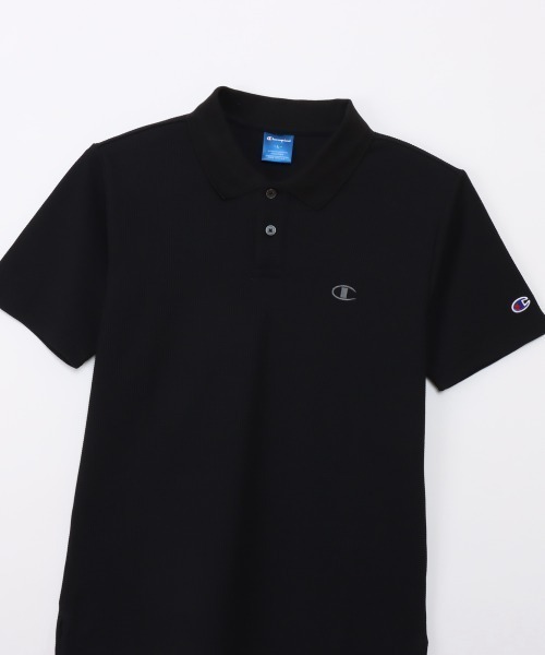 Champion(チャンピオン)の「チャンピオン POLO SHIRT(ポロシャツ・メンズ・ブラック/ネイビー/ホワイト・M/L/LL)」の13枚目の写真