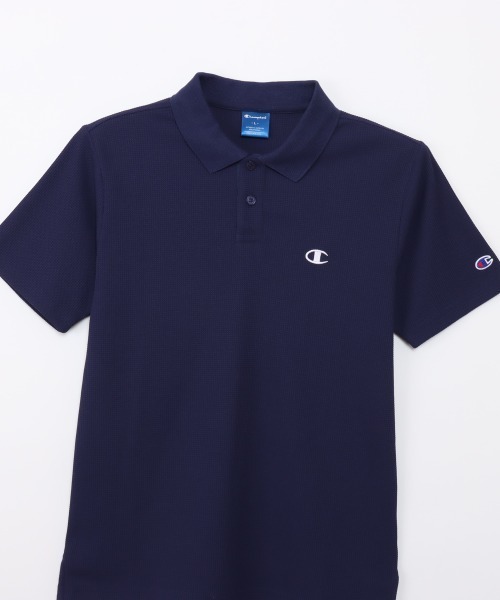 Champion(チャンピオン)の「チャンピオン POLO SHIRT(ポロシャツ・メンズ・ブラック/ネイビー/ホワイト・M/L/LL)」の5枚目の写真