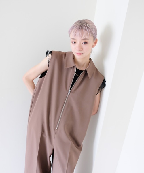 DOLLUPOOPS(ドールアップウップス)の「Front Zip All-in-one(フロントジップオールインワン)(つなぎ/オールインワン・レディース・ブラック/ブラウン/グレー・FREE)」の16枚目の写真
