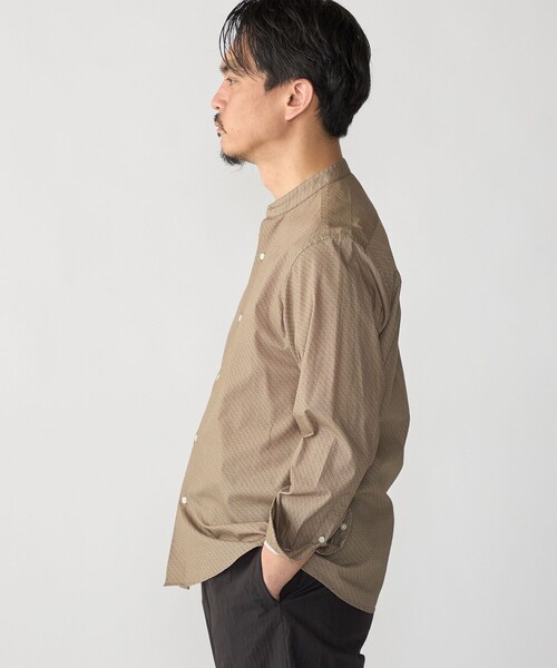 SHIPS(シップス)の「SHIPS: プリント バンド カラー シャツ(シャツ/ブラウス・メンズ・ライトブルー/ブルー系その他・MEDIUM/LARGE/SMALL/X-LARGE)」の13枚目の写真