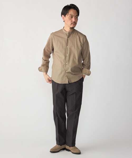 SHIPS(シップス)の「SHIPS: プリント バンド カラー シャツ(シャツ/ブラウス・メンズ・ライトブルー/ブルー系その他・MEDIUM/LARGE/SMALL/X-LARGE)」の16枚目の写真