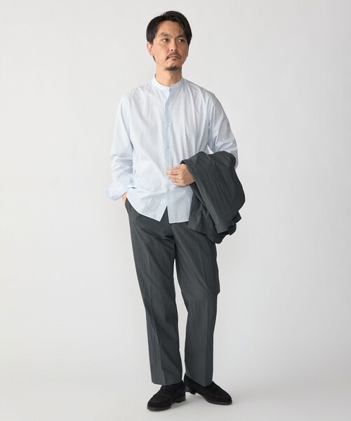 SHIPS(シップス)の「SHIPS: プリント バンド カラー シャツ(シャツ/ブラウス・メンズ・ライトブルー/ブルー系その他・MEDIUM/LARGE/SMALL/X-LARGE)」の22枚目の写真