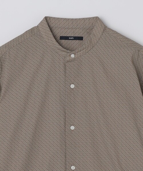 SHIPS(シップス)の「SHIPS: プリント バンド カラー シャツ(シャツ/ブラウス・メンズ・ライトブルー/ブルー系その他・MEDIUM/LARGE/SMALL/X-LARGE)」の4枚目の写真
