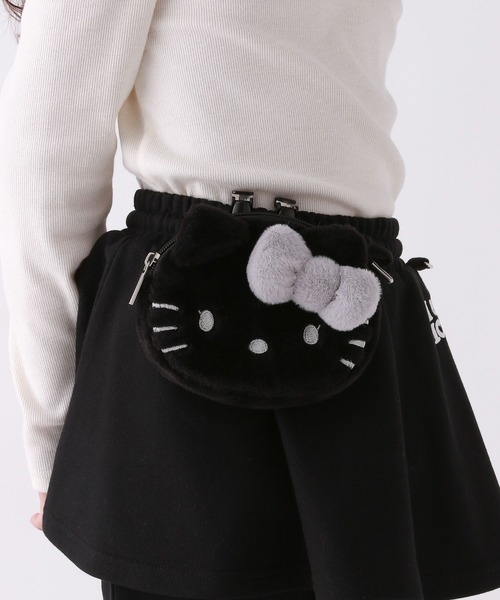 repipi armario(レピピ アルマリオ)の「【HELLO KITTY】【10C REPIPI】ポケットポーチ(ポーチ・キッズ・ホワイト/ブラック・ONESIZE)」の7枚目の写真