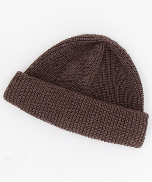 RACAL（ラカル）の「Racal/ラカル 別注 綿麻 RollKnit CAP（ニットキャップ/ビーニー・メンズ・オレンジ/ベージュ/グレー/ブラック/グリーン/ブラウン・ONE SIZE）」の3枚目の写真