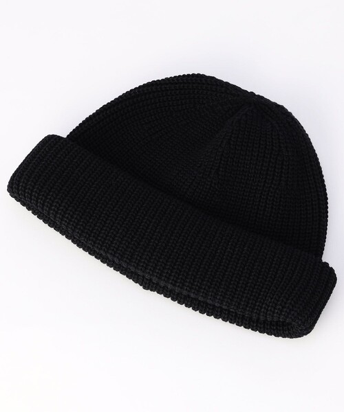 RACAL（ラカル）の「Racal/ラカル 別注 綿麻 RollKnit CAP（ニットキャップ/ビーニー・メンズ・オレンジ/ベージュ/グレー/ブラック/グリーン・ONE SIZE）」の2枚目の写真