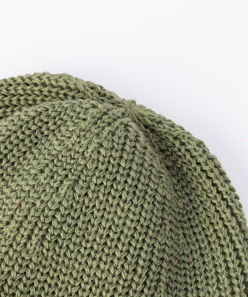 RACAL（ラカル）の「Racal/ラカル 別注 綿麻 RollKnit CAP（ニットキャップ/ビーニー・メンズ・オレンジ/ベージュ/グレー/ブラック/グリーン・ONE SIZE）」の7枚目の写真