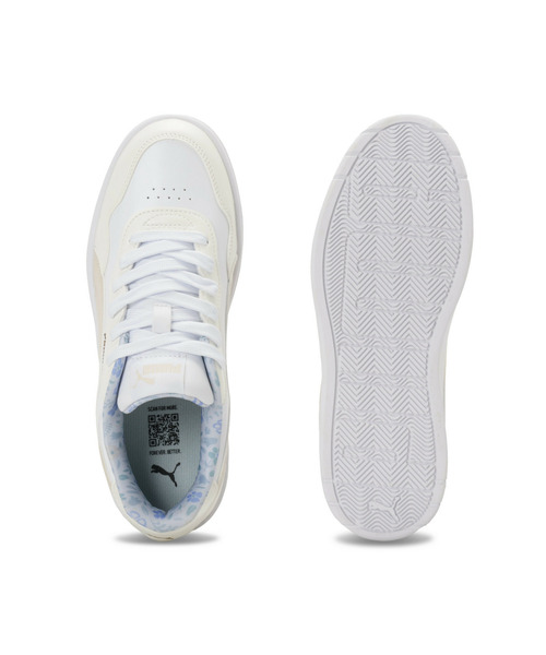 PUMA（プーマ）の「PUMA プーマ ウィメンズ コート ラリー スカイ フラワー スニーカー（スニーカー・レディース・ホワイト系その他・24.5cm/25.0cm/25.5cm/24.0cm/22.5cm/23.0cm/23.5cm）」の4枚目の写真