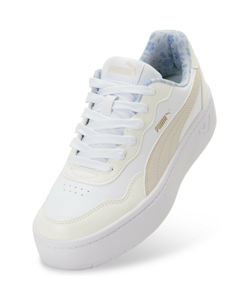 PUMA（プーマ）の「PUMA プーマ ウィメンズ コート ラリー スカイ フラワー スニーカー（スニーカー・レディース・ホワイト系その他・24.5cm/25.0cm/25.5cm/24.0cm/22.5cm/23.0cm/23.5cm）」の6枚目の写真