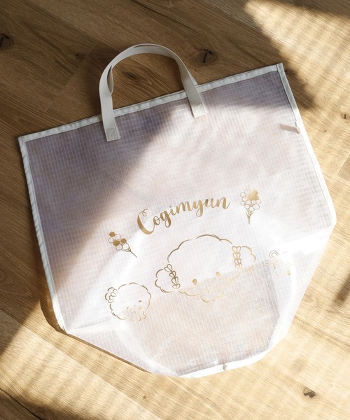 sanrio(サンリオ)の「サンリオ メッシュバスケット(トートバッグ・レディース・ベージュ/ライトブルー・ONE SIZE)」の2枚目の写真