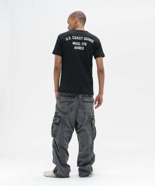 AVIREX(アヴィレックス)の「MINI WAFFLE T-SHIRT ”U.S.COAST GUARD” / ミニワッフル Tシャツ ユーエス コーストガード / AVIREX / アヴィレックス(Tシャツ/カットソー・メンズ・オフホワイト/オリーブ/ブラック/オレンジ・X-LARGE/MEDIUM/LARGE/SMALL)」の10枚目の写真