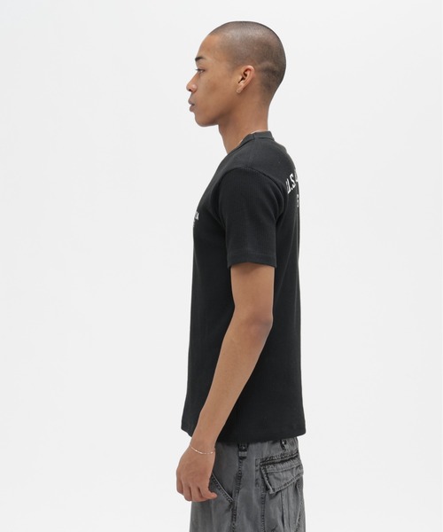 AVIREX(アヴィレックス)の「MINI WAFFLE T-SHIRT ”U.S.COAST GUARD” / ミニワッフル Tシャツ ユーエス コーストガード / AVIREX / アヴィレックス(Tシャツ/カットソー・メンズ・オフホワイト/オリーブ/ブラック/オレンジ・X-LARGE/MEDIUM/LARGE/SMALL)」の12枚目の写真