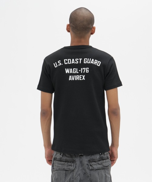 AVIREX(アヴィレックス)の「MINI WAFFLE T-SHIRT ”U.S.COAST GUARD” / ミニワッフル Tシャツ ユーエス コーストガード / AVIREX / アヴィレックス(Tシャツ/カットソー・メンズ・オフホワイト/オリーブ/ブラック/オレンジ・X-LARGE/MEDIUM/LARGE/SMALL)」の13枚目の写真