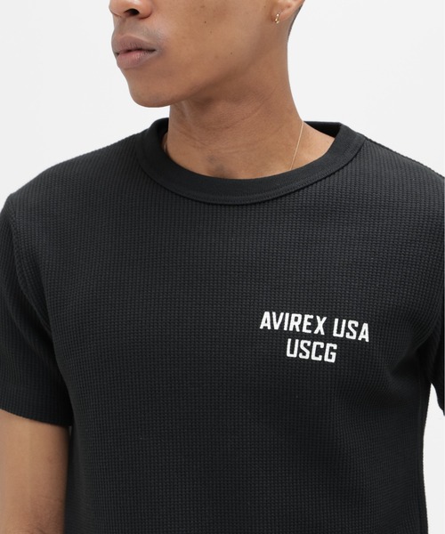 AVIREX(アヴィレックス)の「MINI WAFFLE T-SHIRT ”U.S.COAST GUARD” / ミニワッフル Tシャツ ユーエス コーストガード / AVIREX / アヴィレックス(Tシャツ/カットソー・メンズ・オフホワイト/オリーブ/ブラック/オレンジ・X-LARGE/MEDIUM/LARGE/SMALL)」の14枚目の写真
