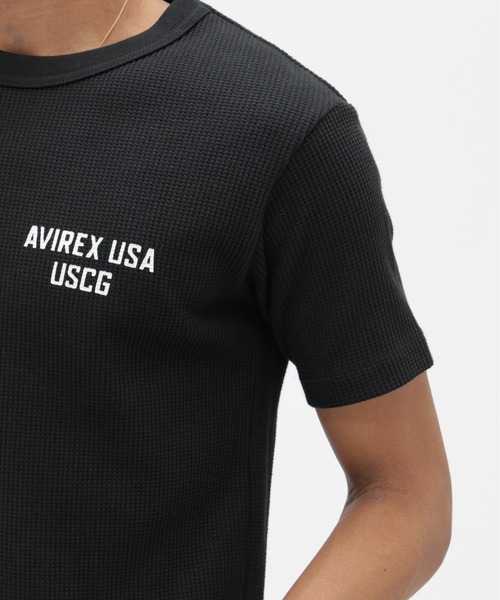 AVIREX(アヴィレックス)の「MINI WAFFLE T-SHIRT ”U.S.COAST GUARD” / ミニワッフル Tシャツ ユーエス コーストガード / AVIREX / アヴィレックス(Tシャツ/カットソー・メンズ・オフホワイト/オリーブ/ブラック/オレンジ・X-LARGE/MEDIUM/LARGE/SMALL)」の15枚目の写真