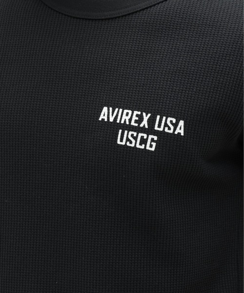 AVIREX(アヴィレックス)の「MINI WAFFLE T-SHIRT ”U.S.COAST GUARD” / ミニワッフル Tシャツ ユーエス コーストガード / AVIREX / アヴィレックス(Tシャツ/カットソー・メンズ・オフホワイト/オリーブ/ブラック/オレンジ・X-LARGE/MEDIUM/LARGE/SMALL)」の16枚目の写真