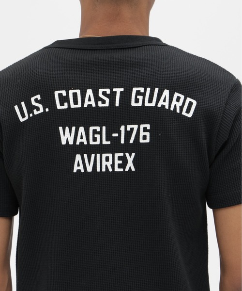 AVIREX(アヴィレックス)の「MINI WAFFLE T-SHIRT ”U.S.COAST GUARD” / ミニワッフル Tシャツ ユーエス コーストガード / AVIREX / アヴィレックス(Tシャツ/カットソー・メンズ・オフホワイト/オリーブ/ブラック/オレンジ・X-LARGE/MEDIUM/LARGE/SMALL)」の18枚目の写真