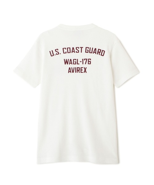 AVIREX(アヴィレックス)の「MINI WAFFLE T-SHIRT ”U.S.COAST GUARD” / ミニワッフル Tシャツ ユーエス コーストガード / AVIREX / アヴィレックス(Tシャツ/カットソー・メンズ・オフホワイト/オリーブ/ブラック/オレンジ・X-LARGE/MEDIUM/LARGE/SMALL)」の19枚目の写真