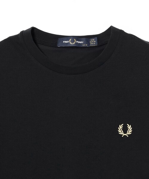 Ray BEAMS(レイビームス)の「【期間限定】FRED PERRY / ティップド ピケ Tシャツ(Tシャツ/カットソー・レディース・ブラック・10)」の3枚目の写真