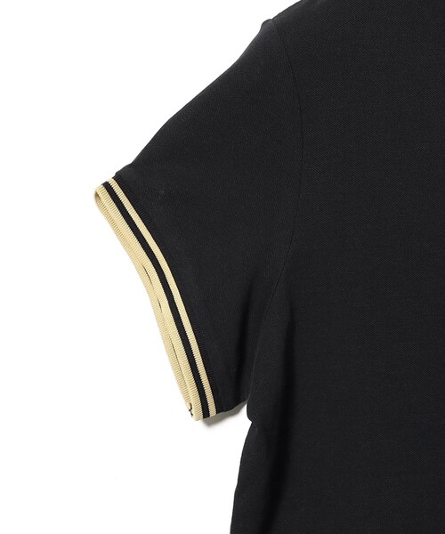 Ray BEAMS(レイビームス)の「【期間限定】FRED PERRY / ティップド ピケ Tシャツ(Tシャツ/カットソー・レディース・ブラック・10)」の4枚目の写真