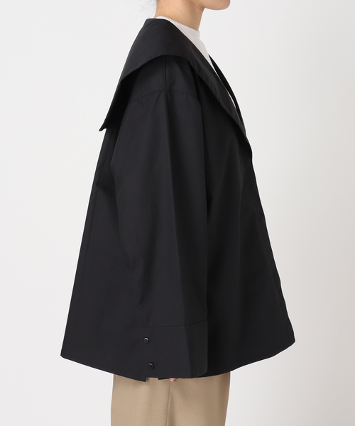 CITYSHOP（シティーショップ）の「SAILOR COLLAR シャツ（シャツ/ブラウス・レディース・ブラック/ホワイト・FREE）」の14枚目の写真