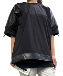 COOK JEANS（クックジーンズ）の「PUコンビTシャツ（Tシャツ/カットソー）」