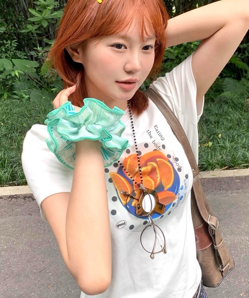 SHEENA(シーナ)の「フルーツプリントコンパクトTシャツ(Tシャツ/カットソー・レディース・ホワイト・M)」の12枚目の写真