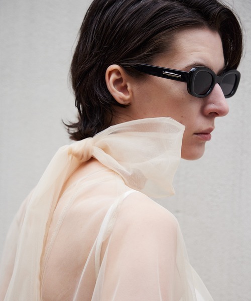 MAISON SPECIAL(メゾンスペシャル)の「Multiway Sheer Top/マルチウェイシアートップ(シャツ/ブラウス・レディース・グリーン/ベージュ/ブラック・FREE)」の7枚目の写真